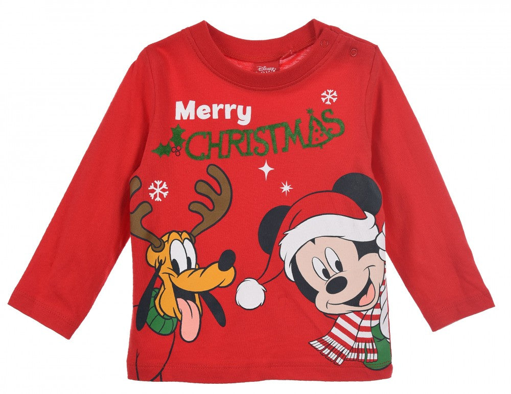 Disney Mikija Ziemassvētku mazuļa T-krekls, topiņš 12 mēneši