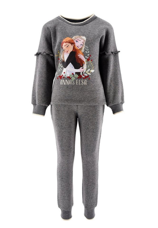 Disney Frozen bērnu treniņtērps ar fliteriem, skriešanas komplekts 5 gadi