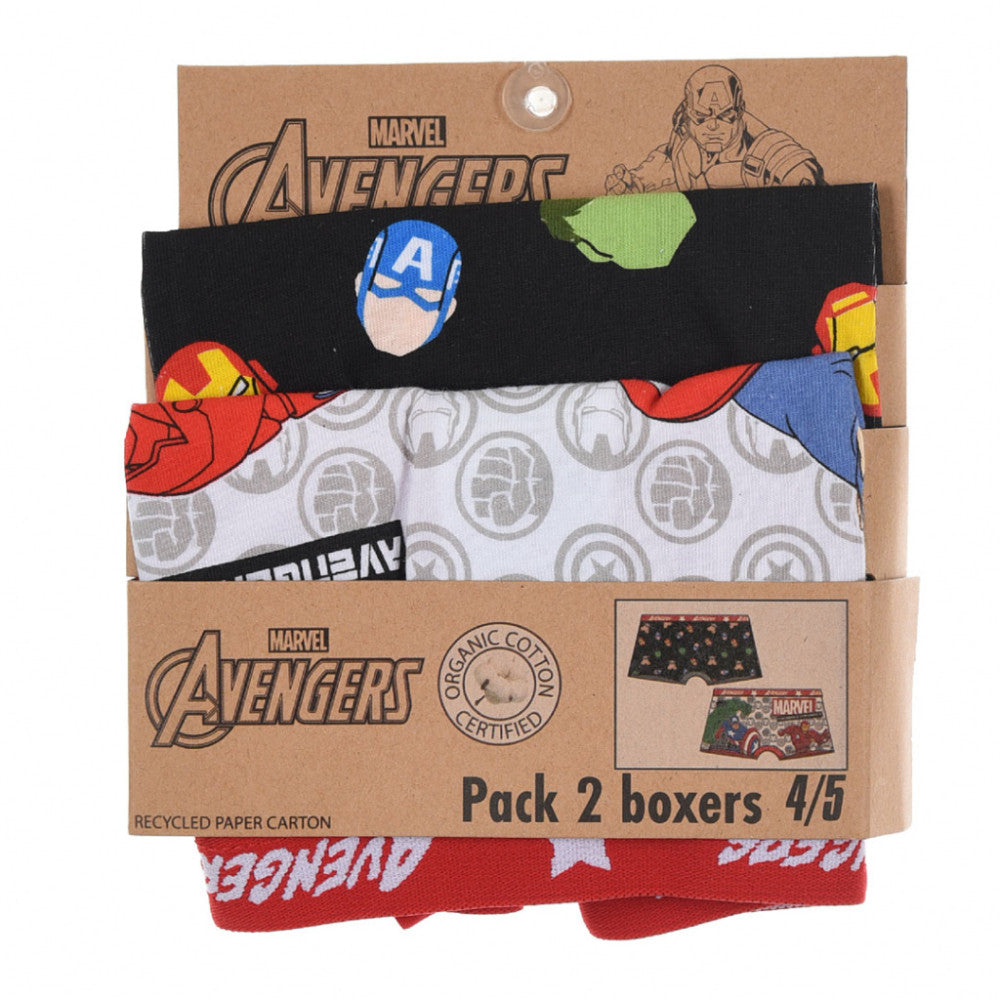 Avengers bērnu bokseršorti 2 gab./iepakojumā 2/3 gadi