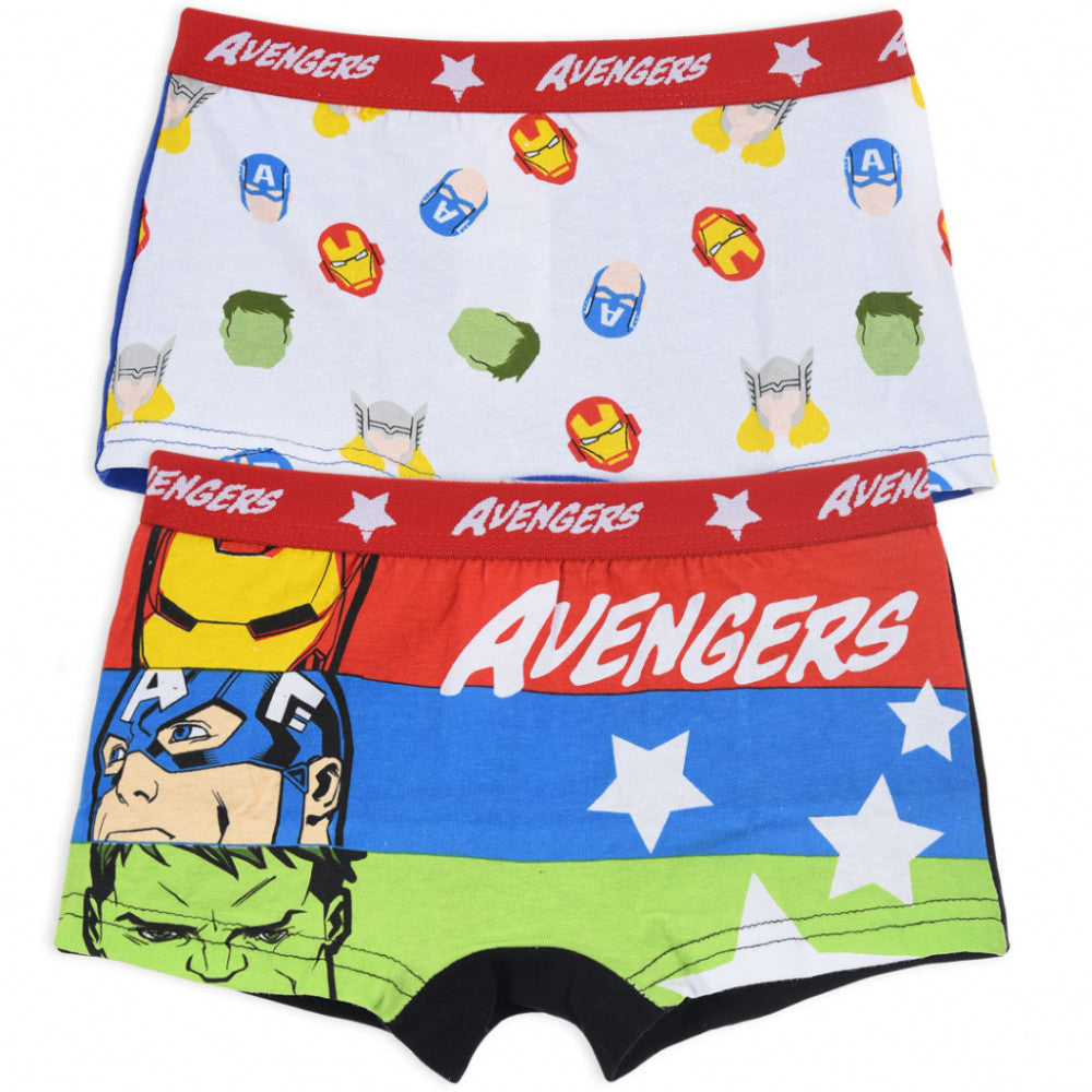 Avengers bērnu bokseršorti, divu daļu iepakojumā, 6/8 gadi