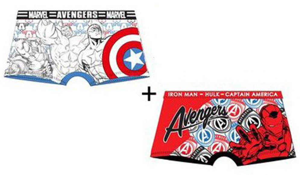 Avengers bērnu bokseršorti, 2 gab. iepakojumā, 6/8 gadi