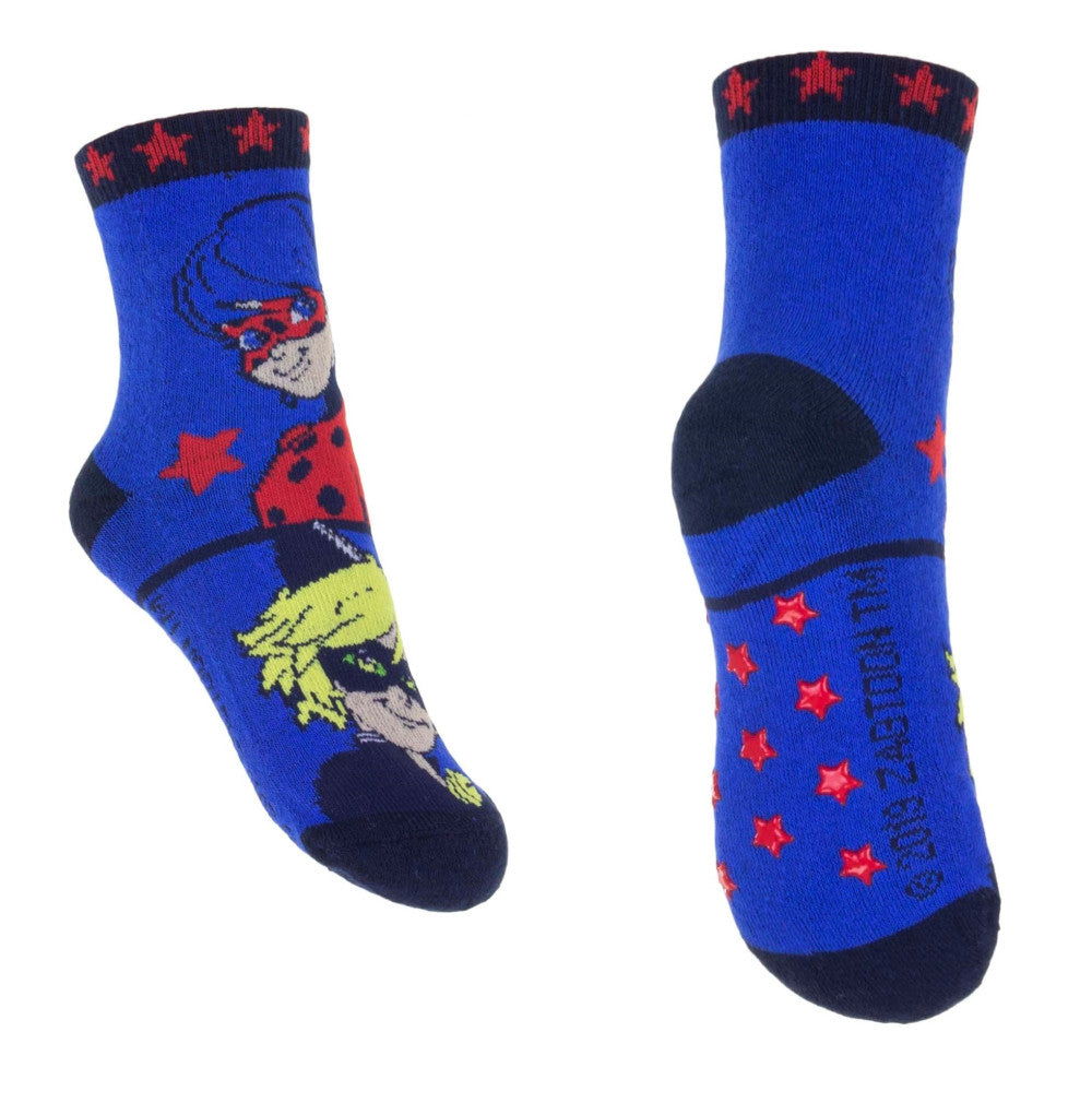 Miraculous Ladybug Stars bērnu biezās pretslīdes zeķes 31/34