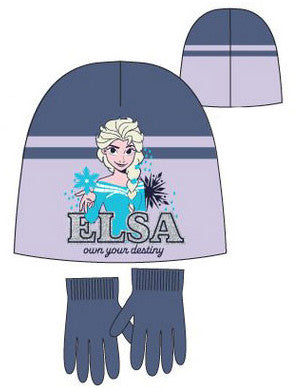 Disney Frozen Likteņa bērnu cepures + cimdu komplekts 54 cm
