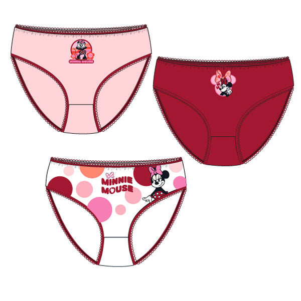 Disney Minnie Figaro bērnu apakšveļa, biksītes 3 gab./iepakojumā 5-6 gadi / 110-116 cm