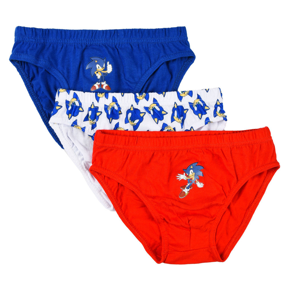 Sonic the Hedgehog Gotta Go bērnu apakšveļa, biksītes 3 gab./iepakojumā 3-4 gadi / 98-104 cm
