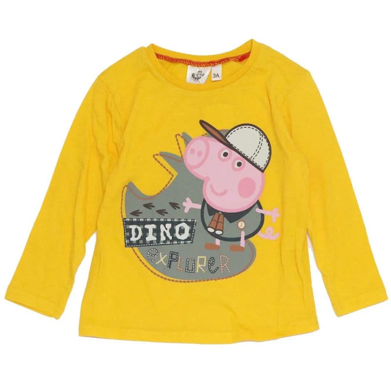 Peppa Pig Dino bērnu krekliņš ar garām piedurknēm, virsējais vecums 6 gadi