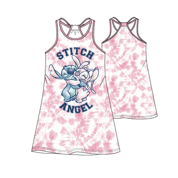 Disney Lilo un Stitch rozā eņģeļa bērnu vasaras kleita 3 gadi