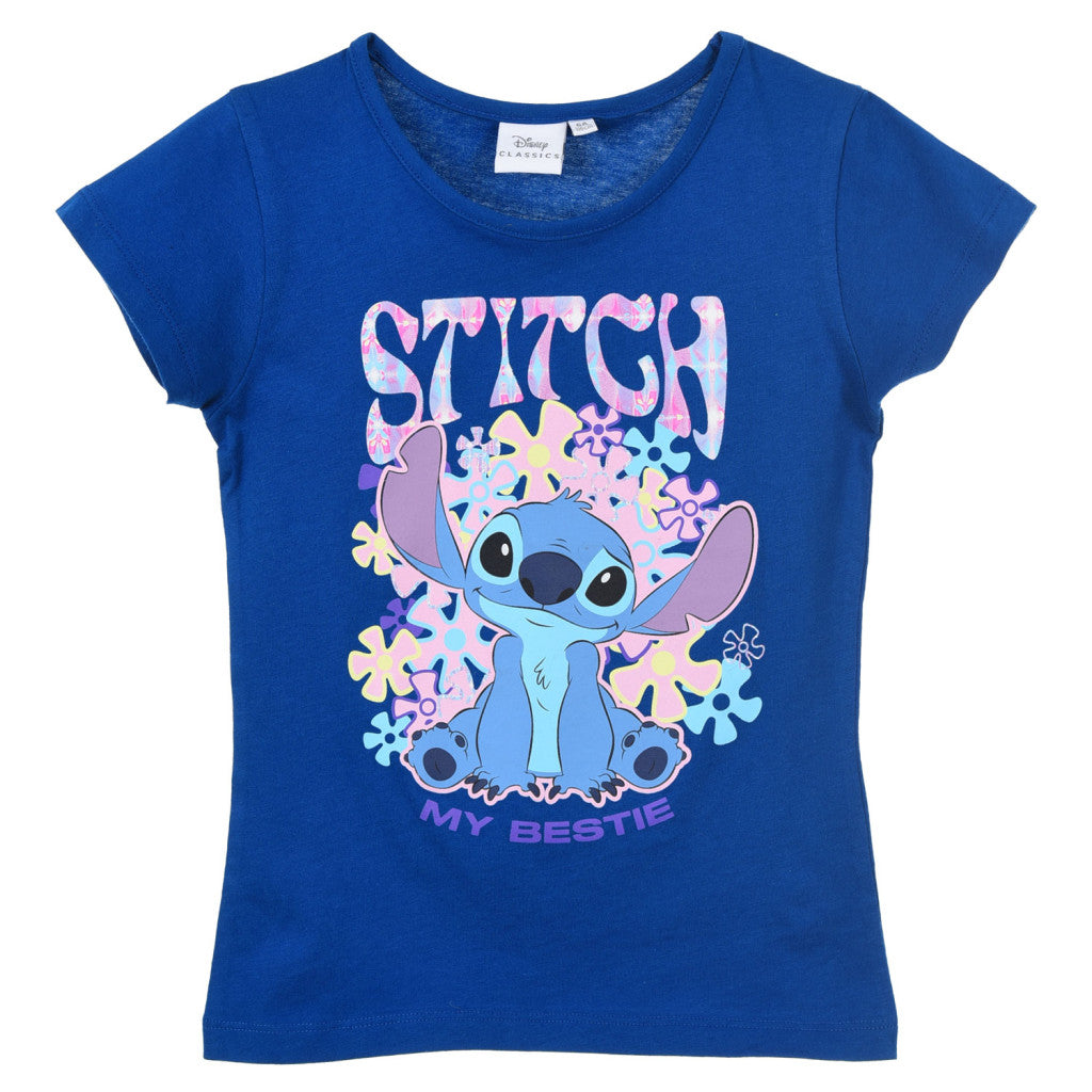 Disney Lilo un Stitch My Bestie bērnu īsais T-krekls, topiņš 4 gadi