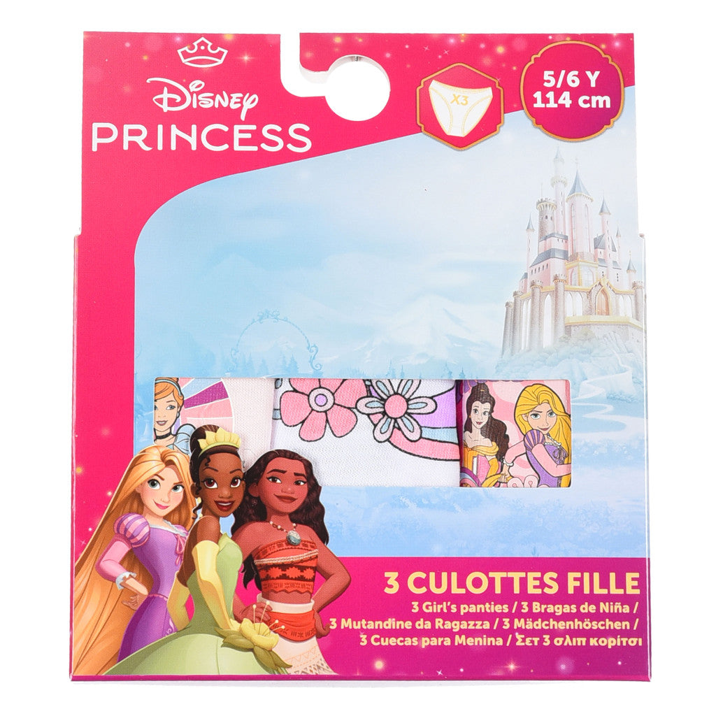Disney Princess bērnu apakšveļa, biksītes 3 gab./iepakojumā 3/4 gadi