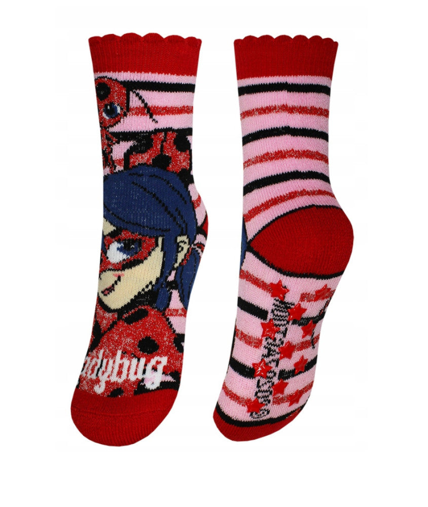 Miraculous Ladybug bērnu biezās neslīdošās zeķes 31/34