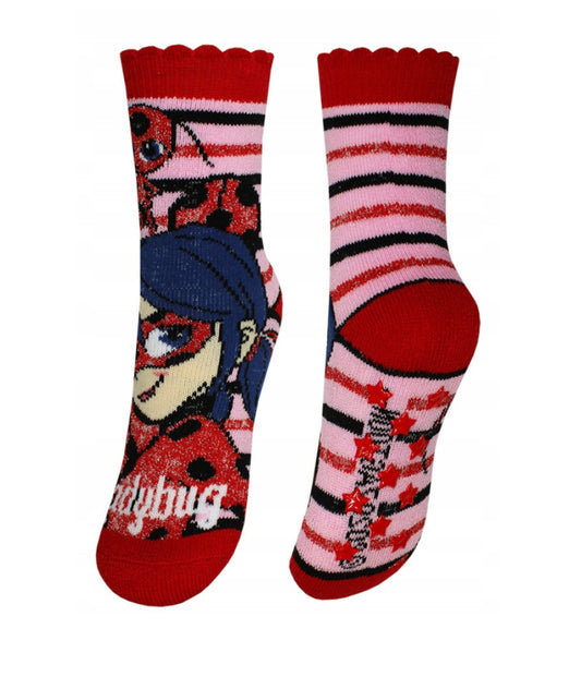 Miraculous Ladybug bērnu biezās neslīdošās zeķes 31/34