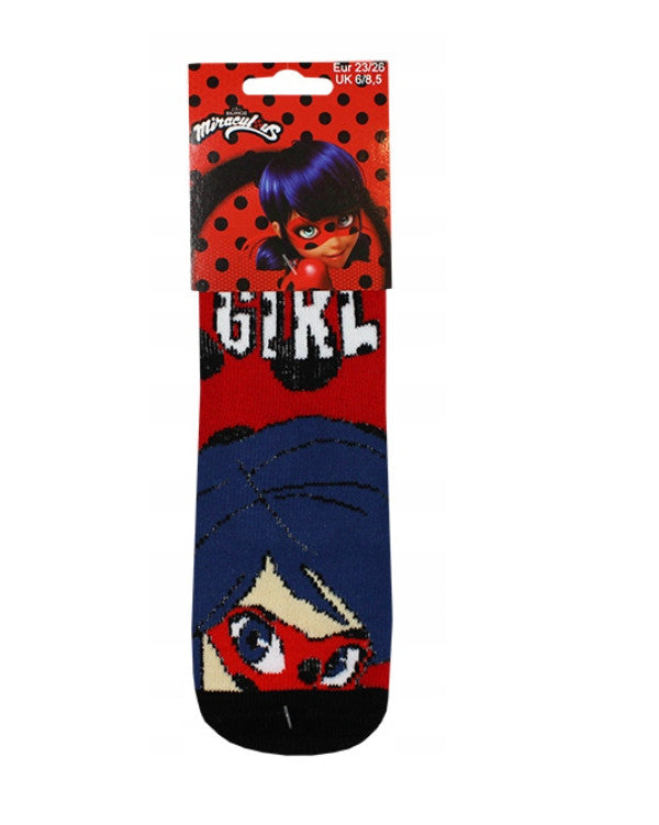 Miraculous Ladybug bērnu biezās pretslīdes zeķes 23/26