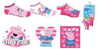 Peppa Pig bērnu zemās zeķes 31/34
