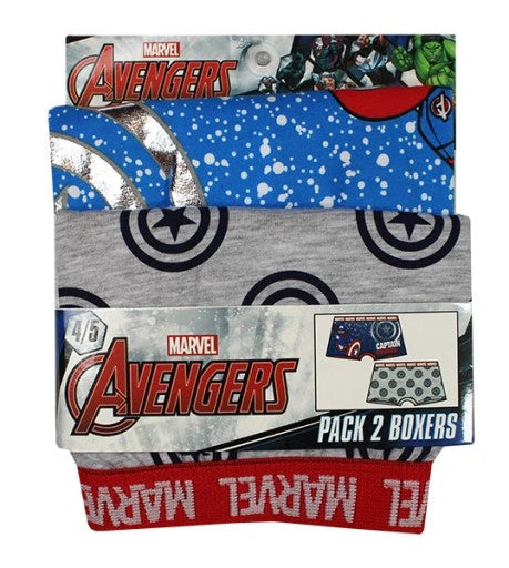 Avengers bērnu bokseršorti, 2 gab. iepakojumā, 4/5 gadi