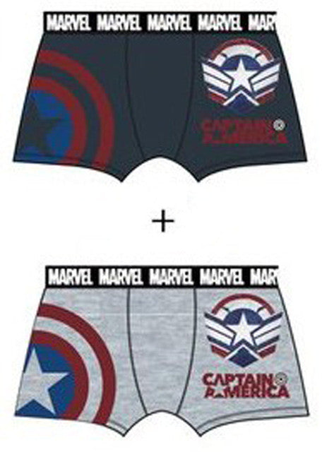 Atriebēji, Marvel, Kapteinis Amerika, vīriešu bokseršorti, 2 iepakojumā, XL