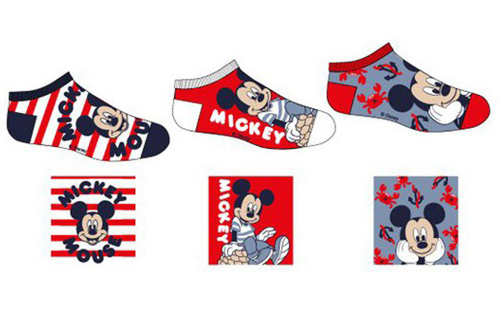 Disney Mickey bērnu neredzamās zeķes 23/26