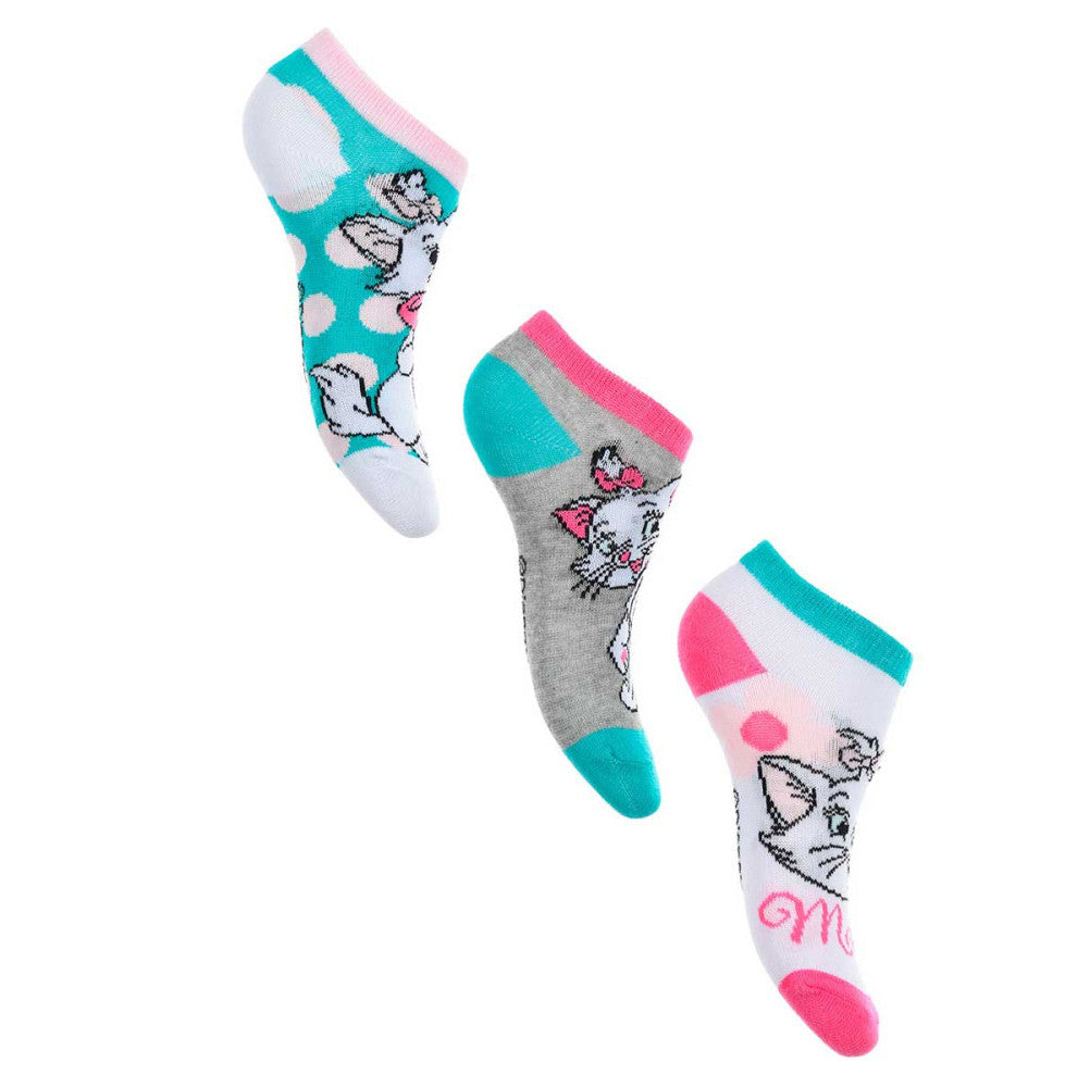 Disney Marie Dots zaļas bērnu zeķes bez redzamām vietām 31/34