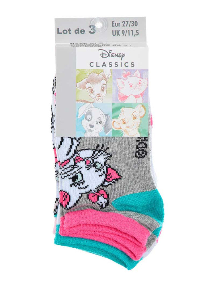 Disney Marie Dots zaļas bērnu zeķes bez redzamām vietām 31/34