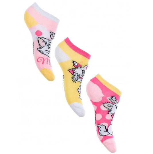 Disney Marie Dots dzeltenas bērnu zeķītes līdz potītēm 23/26
