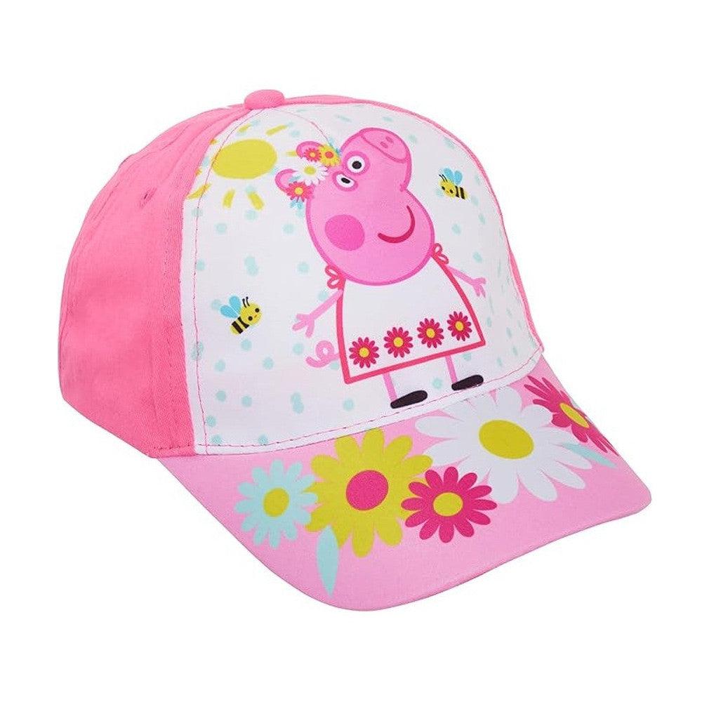 Peppa Pig ziedu rozā bērnu beisbola cepure 54 cm