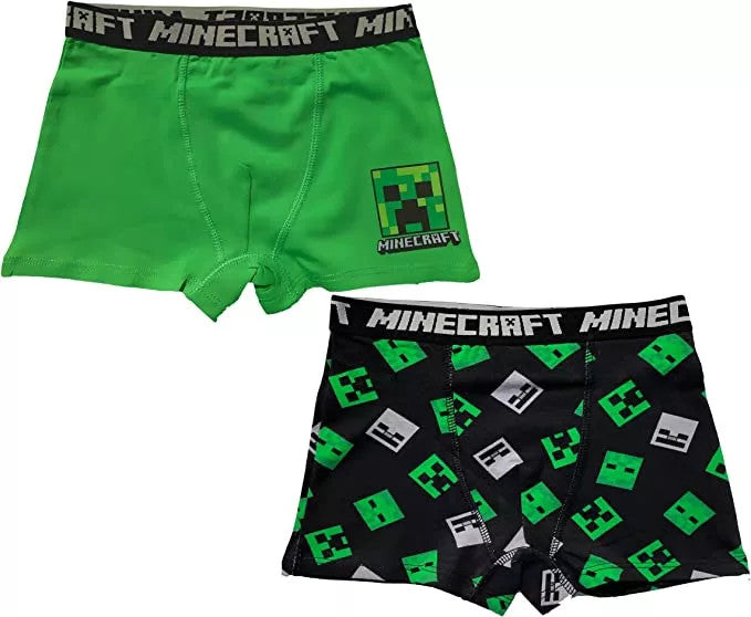 Minecraft bērnu bokseršorti 2 gab. iepakojumā, 8 gadi