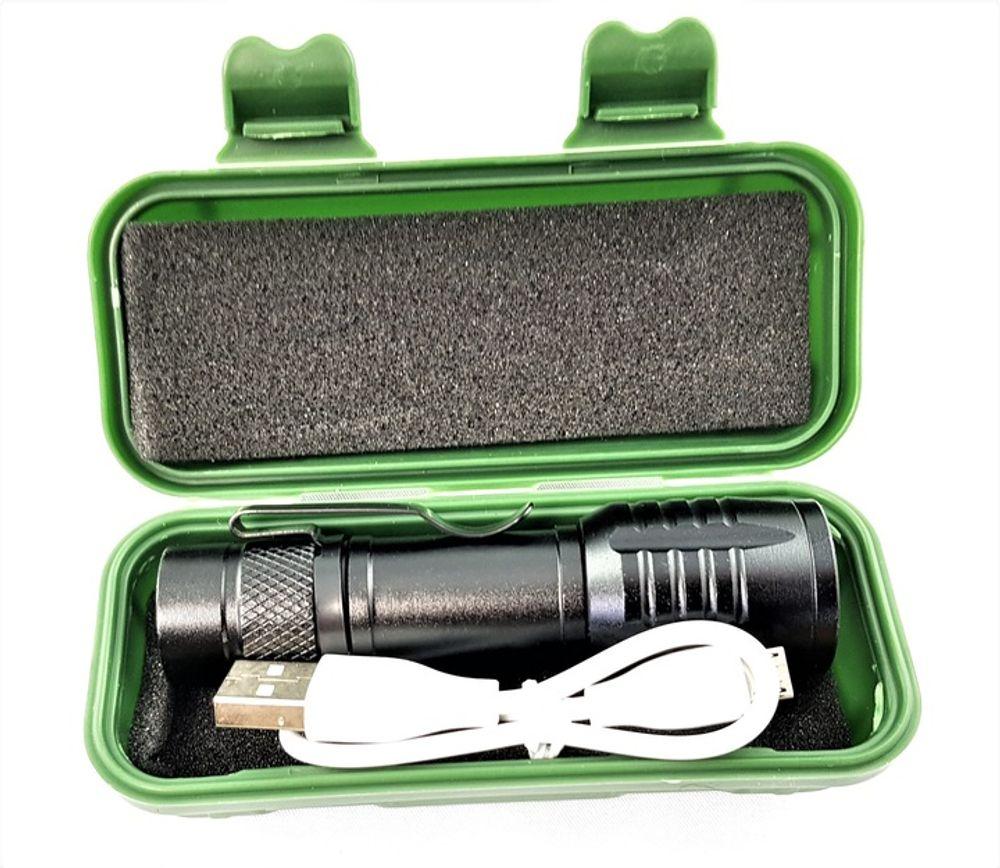 Lukturis LED taktiskais 280lm 220m ZOOM USB