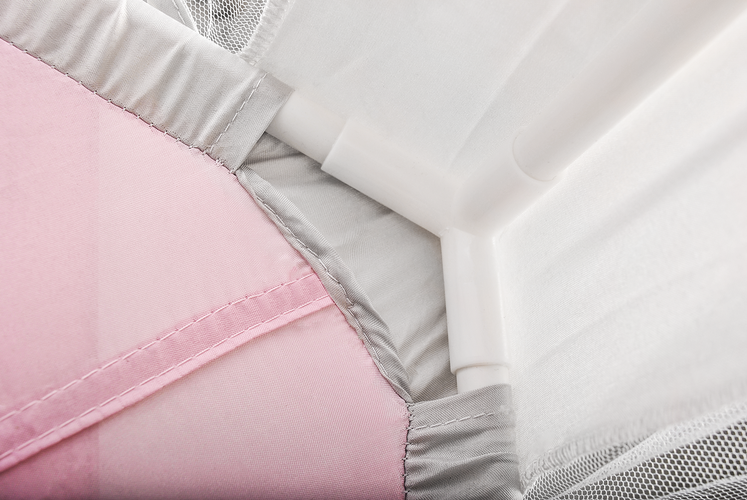 Bērnu telts pelēka-rozā