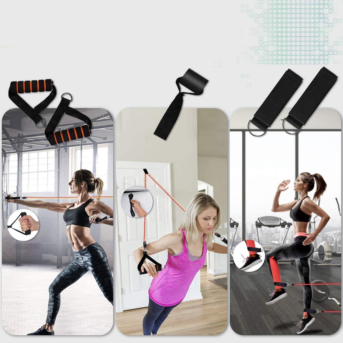 Pretestības gumijas komplekts 5 lentes treniņiem ,vingrinājumiem, fitnesam