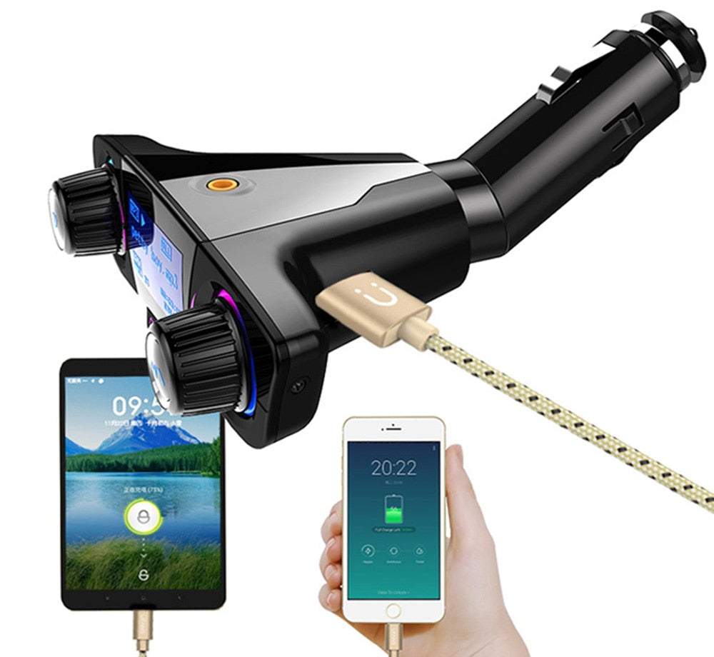 Auto raidītājs, FM modulators, daudzfunkcionāls telefona lādētājs, Bluetooth, MP3