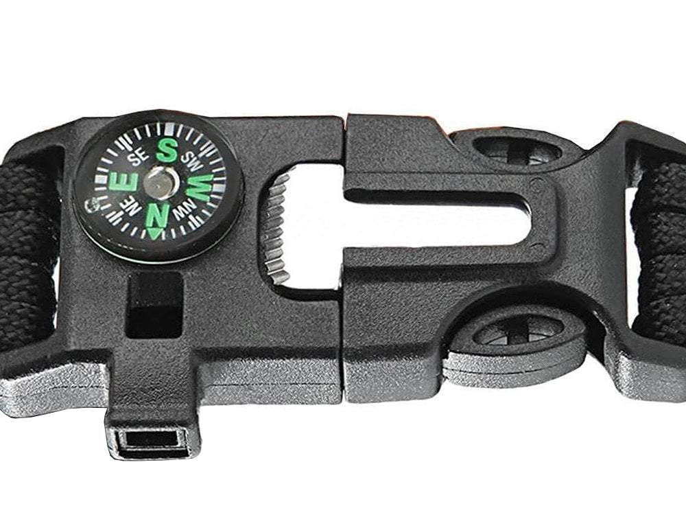 Tūrisma rokassprādze ar kompasu 5in1