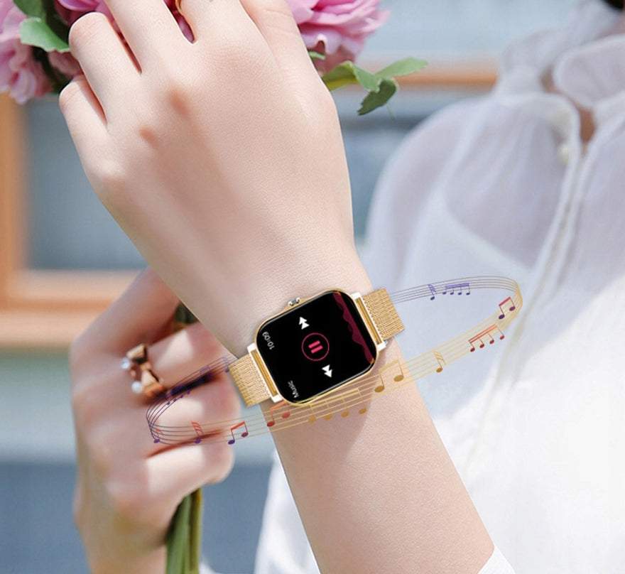 Elegants viedpulkstenis Smart-watch ūdensizturīgs soļu skaitītājs , pulsometrs