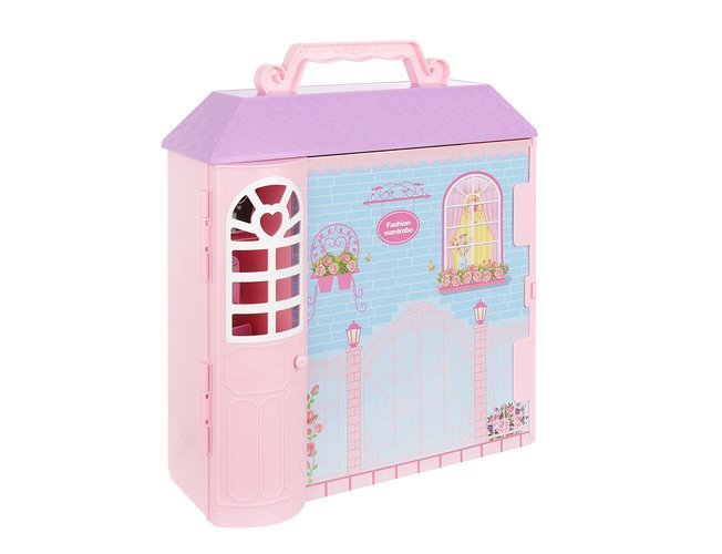 Lelļu māja ar drēbēm un lelli