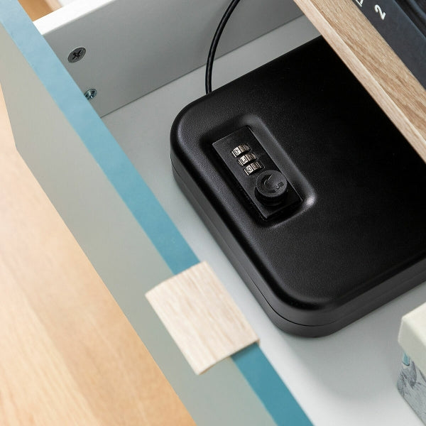 Pārnēsājams seifs ar drošības kabeli