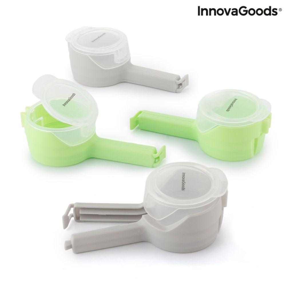 Maisiņu, iepakojumu aizvērējs ar dozatoru