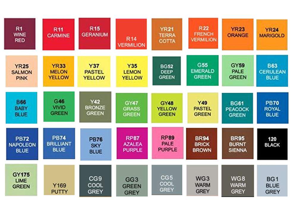 Marķieru komplekts 40 gab. ar somu