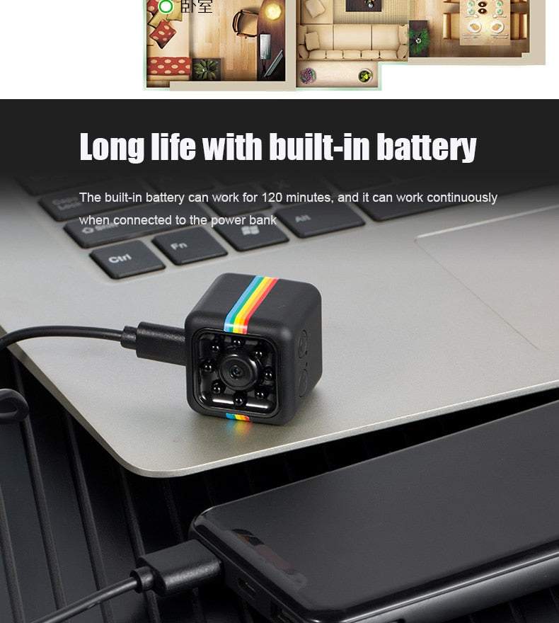 Mini bezvadu novērošanas kamera