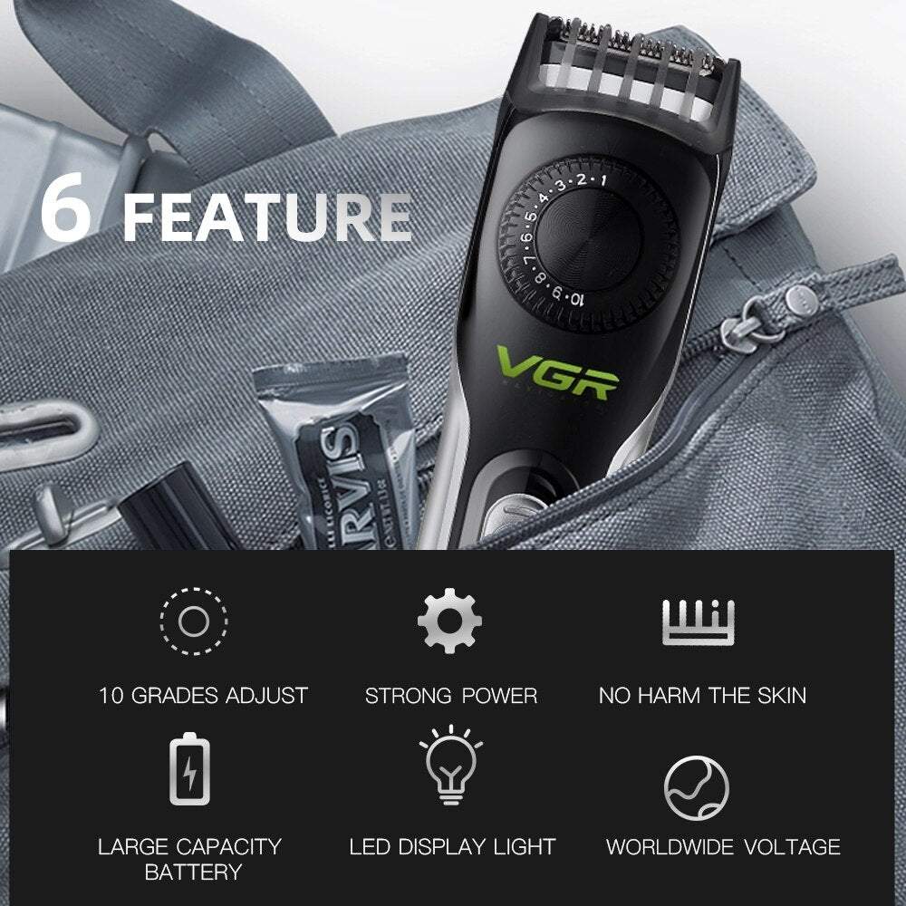 Matu, bārdas trimmeris regulējams skuveklis bezvadu griežamā skūšanās mašīnīte ar akumulatoru