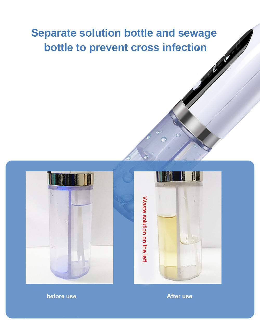 Sejas tīrītājs, poru sūknis ar ūdeni
