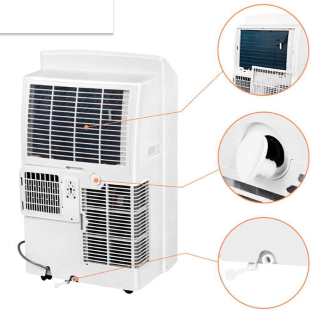 Mobilais kondicionieris 12000 BTU 3.5kW WiFi  4-in-1 ar apsildi un sausināšanu