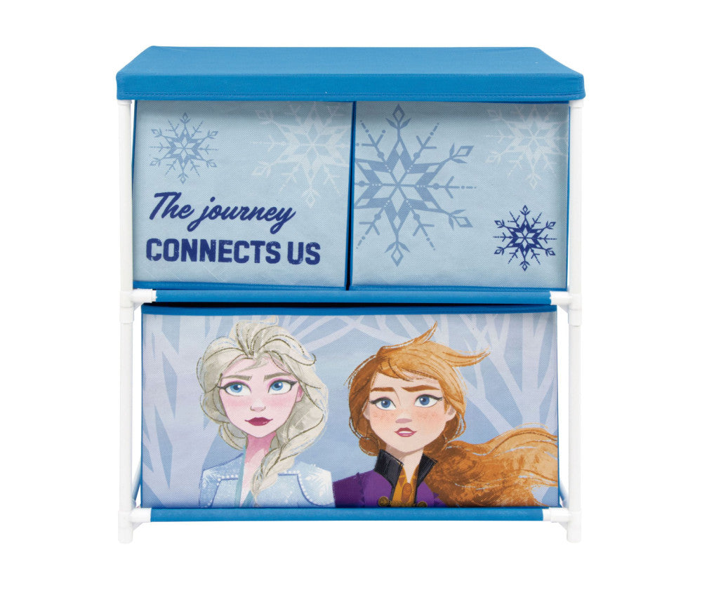 Disney Frozen Journey rotaļlietu uzglabāšanas plaukts ar 3 nodalījumiem, 53x30x60 cm