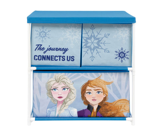 Disney Frozen Journey rotaļlietu uzglabāšanas plaukts ar 3 nodalījumiem, 53x30x60 cm