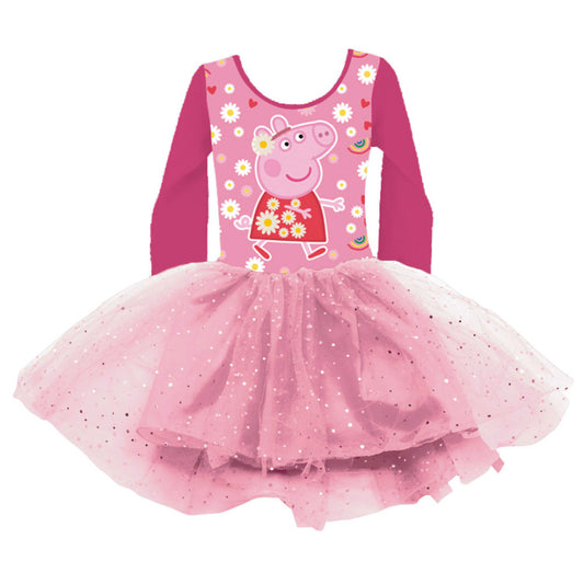 Peppa Pig Flowers bērnu baleta kleita no tilla 2-6 gadi
