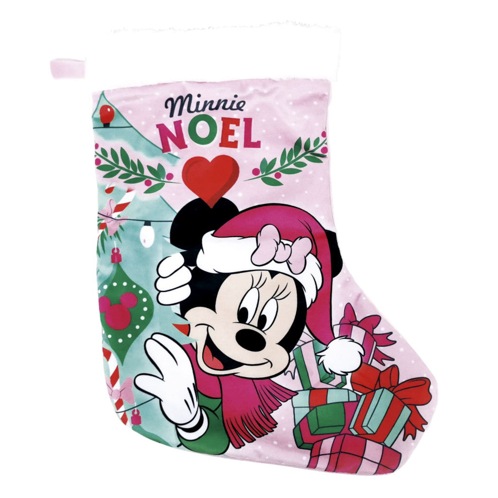 Disney Minnie Noel Ziemassvētku kamīna zeķe, zābaciņš 42 cm