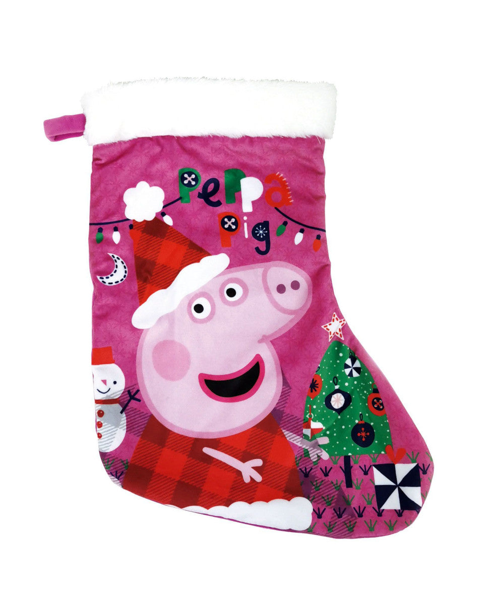 Peppa Pig Ziemassvētku kamīna zeķe, zābaciņš 42 cm