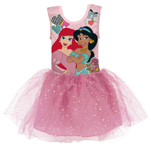 Disney Princess Flower bērnu baleta kleita tilla formā (2-6 gadi)