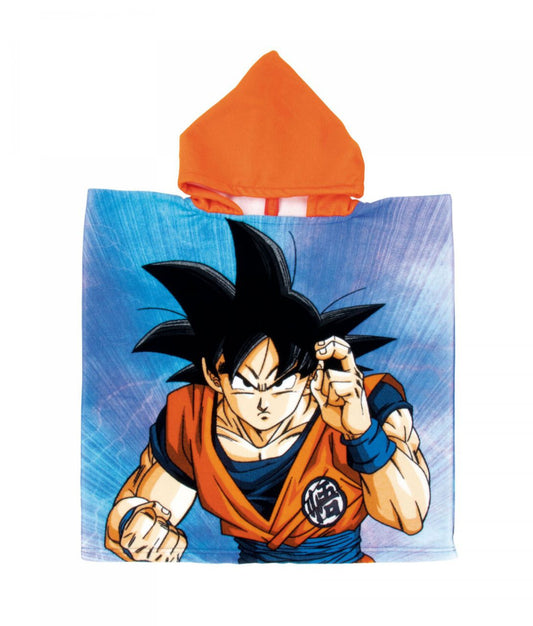 Dragon Ball Son Goku pludmales dvieļu pončo 55x110cm (ātri žūstošs)