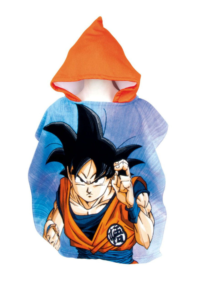 Dragon Ball Son Goku pludmales dvieļu pončo 55x110cm (ātri žūstošs)