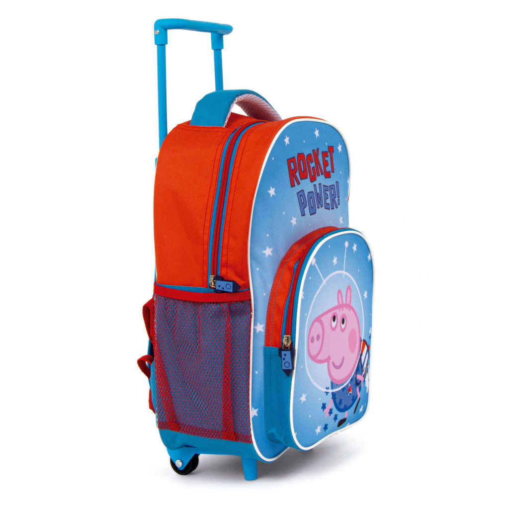Peppa Pig Rocket riteņsoma pirmsskolas vecuma bērniem, soma 36 cm