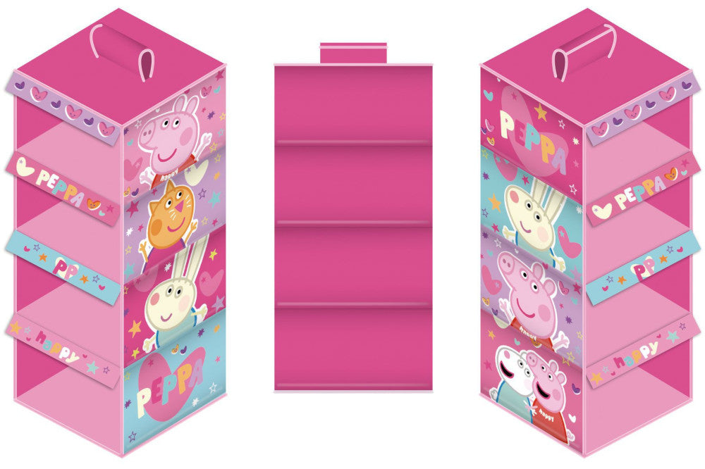Peppa Pig piekarināmais skapja organizators, 4 daļas