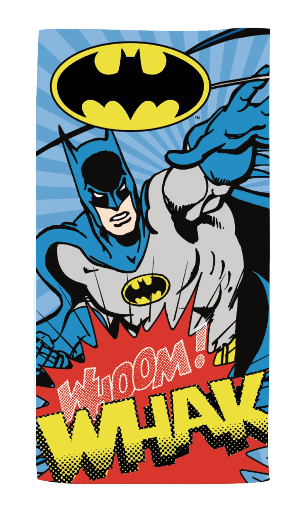 Batman Whoom vannas dvielis, pludmales dvielis 70x140cm (ātri žūstošs)